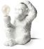 Simia Table Lamp (White Resin Playful Monkey)