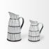 Lome Jars, Jugs & Urns (Small - White & Black Ceramic Jug)