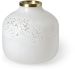 Pearl Vase (Short - White Gold Rim Glass)