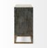 Genevieve Accent Cabinet (GreyWood & Metal Base)