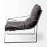 Hornet Accent Chair (Black Leather)