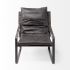 Hornet Accent Chair (Black Leather)