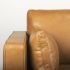 Elton Love Seat (Tan Leather Sofa)