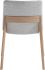 Deco Oak Dining Chair (Set of 2 - Light Grey)