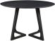 Godenza Dining Table (Round - Black Ash)