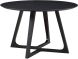 Godenza Dining Table (Round - Black Ash)