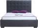 Belle Storage Bed King (Charcoal Fabric)