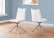 Alloa Dining Chair (Set of 2 - White & Chrome Legs)
