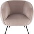 Sofia Occasional Chair (Blush with Black Legs)