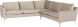 Anders Sectional Sofa (L-Shaped - Nude with Silver Legs)