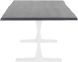 Toulouse Dining Table (Large - Oxidized Grey Oak with Silver Legs)