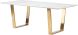 Catrine Dining Table (White with Gold Legs)