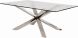 Couture Dining Table (Medium - Glass with Silver Base)