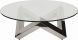 Como Coffee Table (Silver with Glass Top)