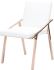 Nika Dining Chair (White with Rose Gold Frame)