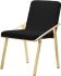 Nika Dining Chair (Black with Gold Frame)