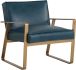 Kristoffer Lounge Chair (Vintage Peacock Leather)