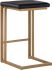 Boone Counter Stool (Set of 2 - Onyx with Champagne Gold Base)