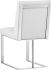 Dean Dining Chair (Stainless Steel - Cantina White)