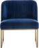 Nevin Lounge Chair (Sapphire Blue)