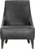 Elias Lounge Chair (Marseille Black Leather)