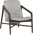 Cinelli Lounge Chair (Dark Brown & Saloon Light Grey Leather)