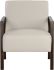 Neymar Lounge Chair (Linea Light Grey Leather)