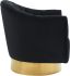 Cortina Accent Chair (Black & Gold)