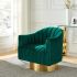 Cortina Accent Chair (Green & Gold)