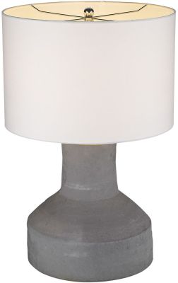 Trend Home Table lamp (C Style - Polished Nickel and Cream)