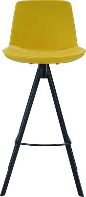 Sandy Counter Stool (Yellow with Metal Base)
