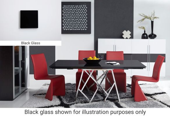 Twist Extendable Dining Table (Black)