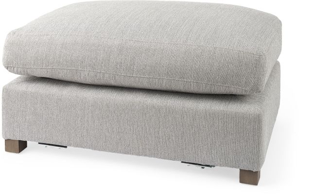 Valence Modular Sofa (⅔ Ottoman - Light Grey)